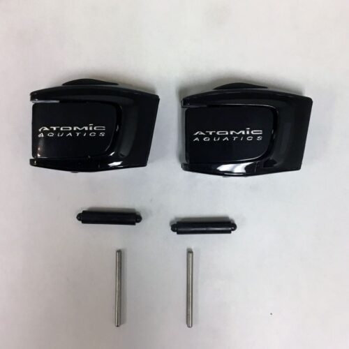Mask Buckle Set W/Pins,Blk/Blk