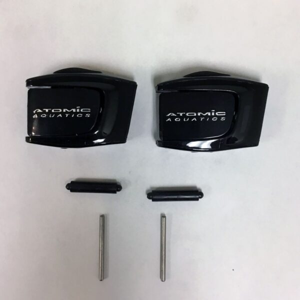Mask Buckle Set W/Pins,Blk/Blk