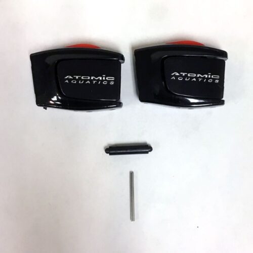 Mask Buckle Set W/Pins,Blk/Red