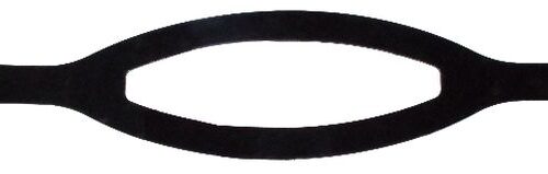 Black Silicone Mask Strap