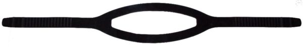 Black Silicone Mask Strap