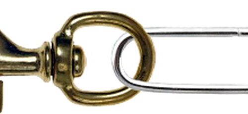 1124 Large Gear Clip With Swivel With Stainless Loop