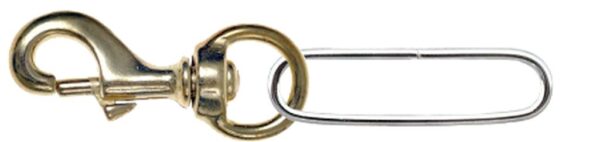 Medium Gear Clip With Swivel With Stainless Loop
