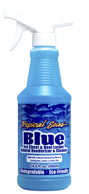 Tropical Seas Blue - Ice Chest Deodorizer & Cleaner - 16 Oz Bottl