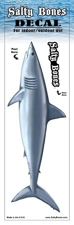 Mako Shark Profile Fish Decal