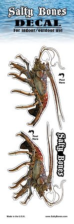 Florida Lobster Profile Fish Decal