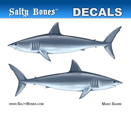 Mako Shark Mini Decals