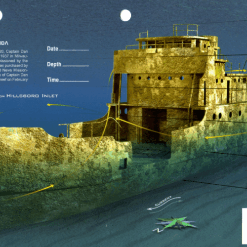 Captain Dan Ft Lauderdale - 3D Dive Site Card