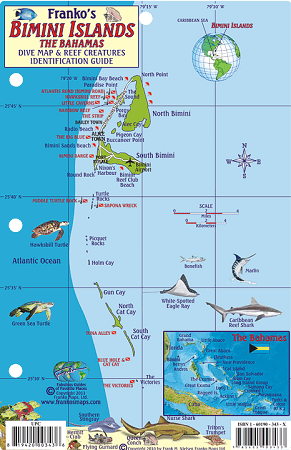 Bimini Map & Fish Id Card
