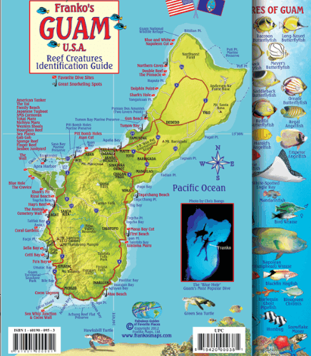 Guam Map & Fish Id Card
