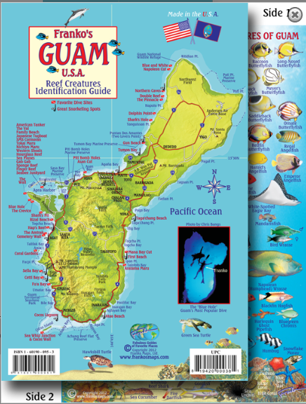 Guam Map & Fish Id Card