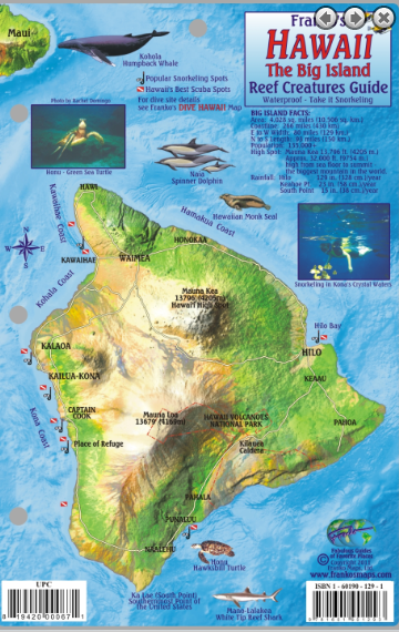 Big Island Map & Fish Id Card