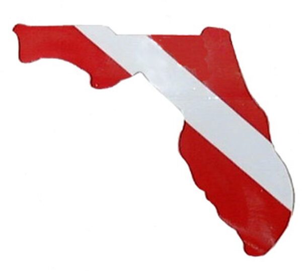 Florida State Dive Flag Vinyl Sticker