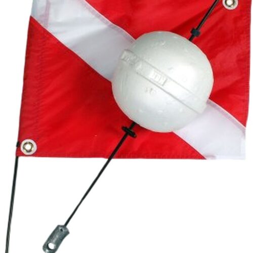 2 Piece Ball Float With Vinyl Flag