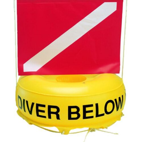Inflatable Float And Flag Combo - 21" X 16" Flag