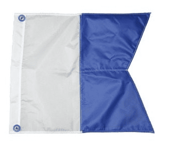 40'' X 45'' Alpha Flag - Heavy Duty
