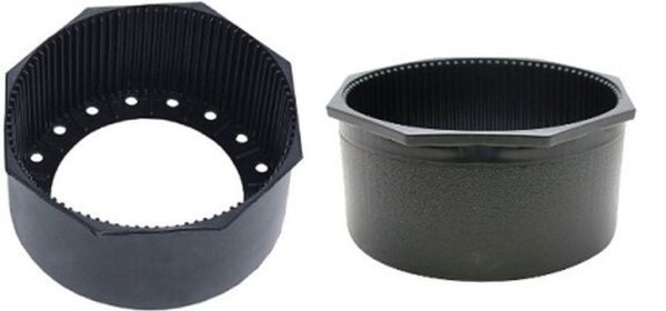 7.25" Hex Rim Tank Boot - For Round Bottom Steel Tanks - Black