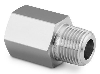 Straight Extension - 1/4" MNPT To 1/4" FNPT Stainless Steel