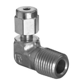 Elbow Adapter - 1/4" MNPT To 1/4" Tube Stainless Steel