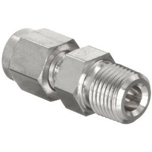 Adapter - 1/4" MNPT To 1/8" Tube Stainless Steel