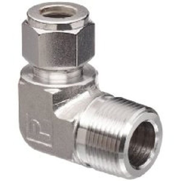 Elbow Adapter - 1/4" MNPT To 3/8" Tube