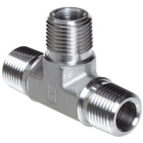 Branch Tee - 1/4" MNPT To 1/4" MNPT To 1/4" MNPT
