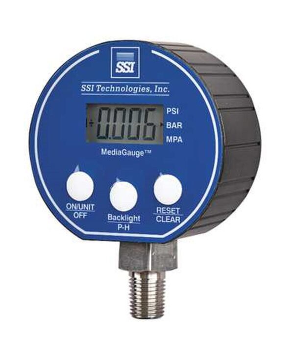 0-5000 Psi ssi Digital Gauge - Bottom Post