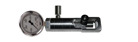 Pneumatic Din Tank Chekcer With Push Button Bleed
