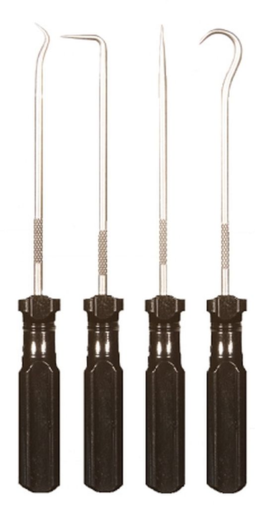 Set Of 4 Picks With Handle - Stainless Steel