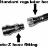 Octo-Z Hose Fitting, Install Into Any 3/8 Regulator Hose
