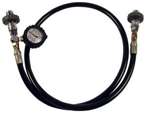 Air Transfer Whip With 2 Dins Pressure Gauge And Quick Bleed Scre