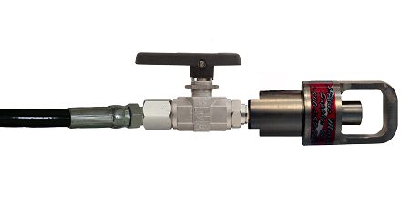 Fill Whip Pneumatic Yoke With 1/4 Turn On/Off Bleed Valve Complet