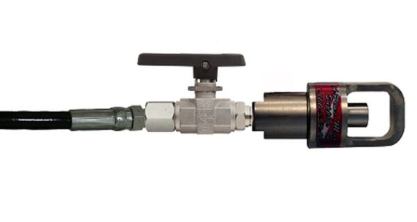 Fill Whip Pneumatic Din With 1/4 Turn On/Off Bleed Valve & Screw