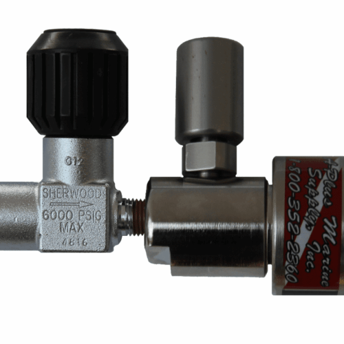 Fill Whip - Pneumatic Fill Yoke With Line Valve And Push Button B