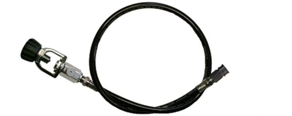 Scuba Yoke To Paintball Transfer Whip - 3 Ft