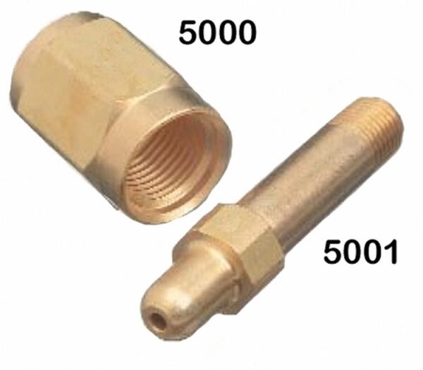 Air Nut And Nipple- Cga 347 Brass