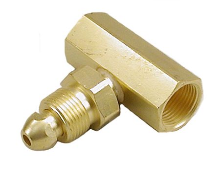 Helium Tee Adapter - Cga 580 - Male To Female To Female Brass