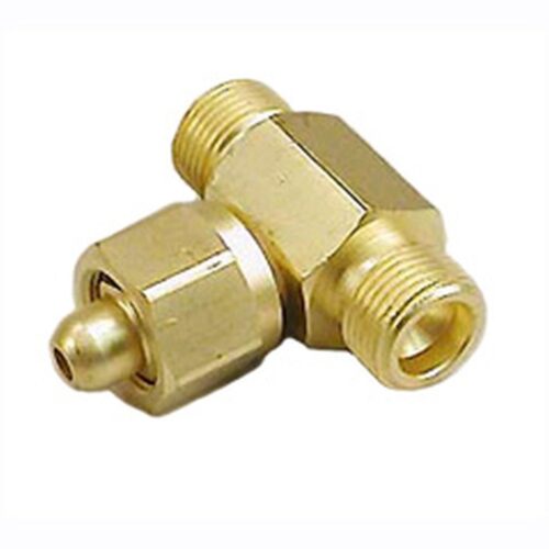 Oxygen Tee Adapter - Cga 540 - Female To Male To Male Brass