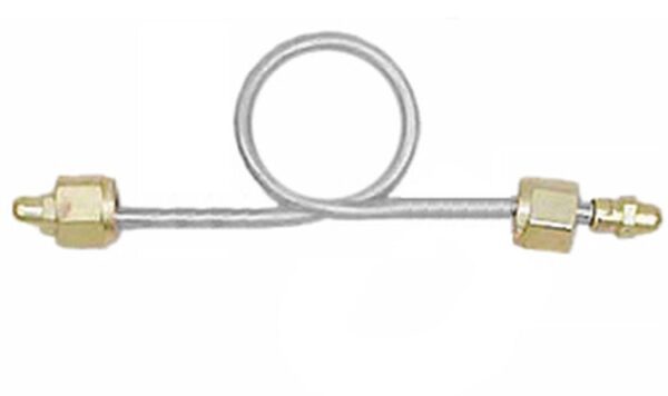 Air Pigtail - Cga 346 - 18" Single Loop Chrome/Brass