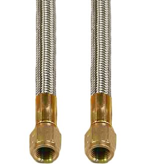 Flex Hose - 36" Braided Stainless Hose - 1/4" FNPT To 1/4" FNPT
