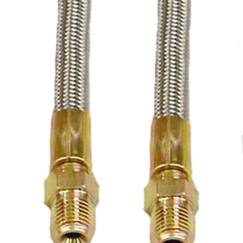 Flex Hose - 24" Braided Stainless Hose - 1/4" MNPT To 1/4" MNPT