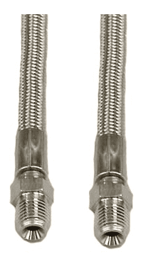 60" Flex Hose Braid Stainless Steel/Teflon With 1/4'' MNPT To 1/4