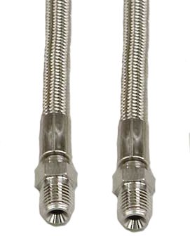 Flex Hose - 60" Braided Stainless Hose - 1/4" MNPT To 1/4" MNPT