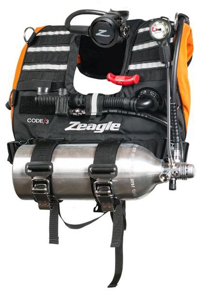 Code 3 Orange, Rescue Vest W/Inflator Hose And Re