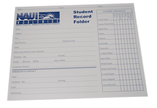 Folder, Student Record - English