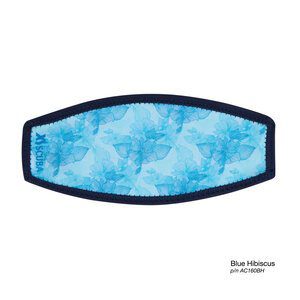 Mask Strap Pad - Blue Hibiscus