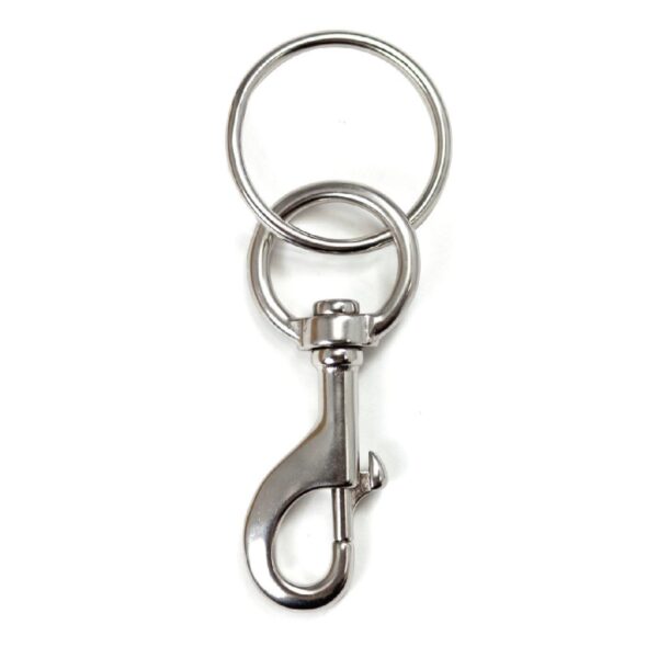 4.75" ss Bolt Snap W 1.75 Ring
